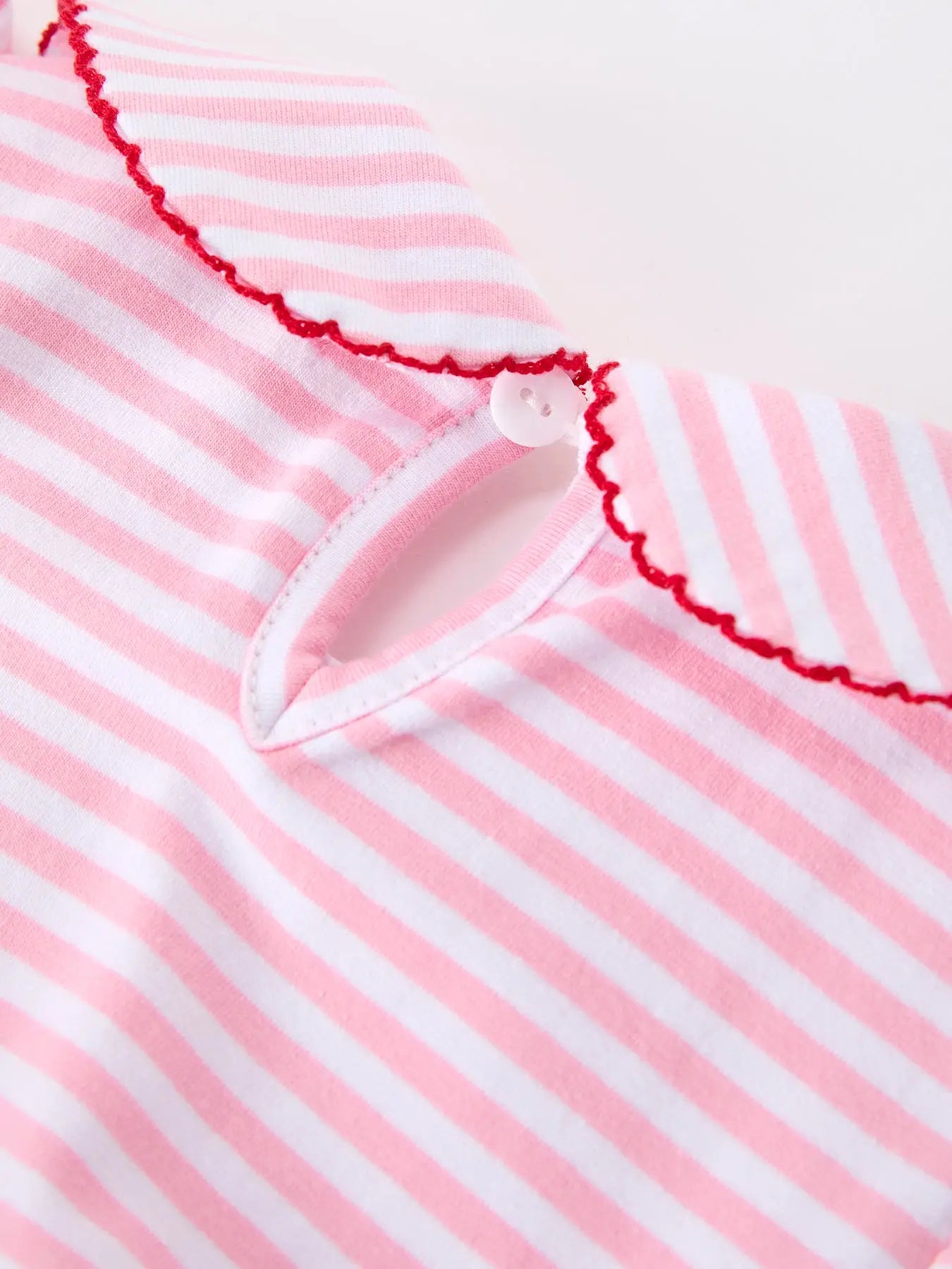 Pink Striped Apple Dress