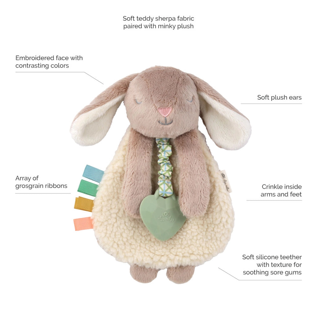 Taupe Bunny Itzy Friends Love Plush