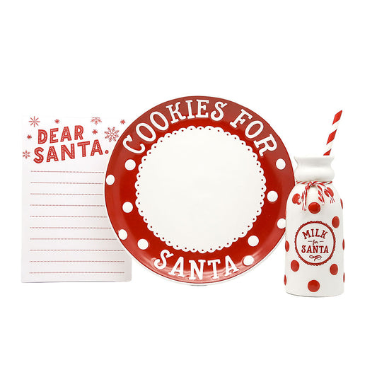 Santa's Milk & Cookies Set