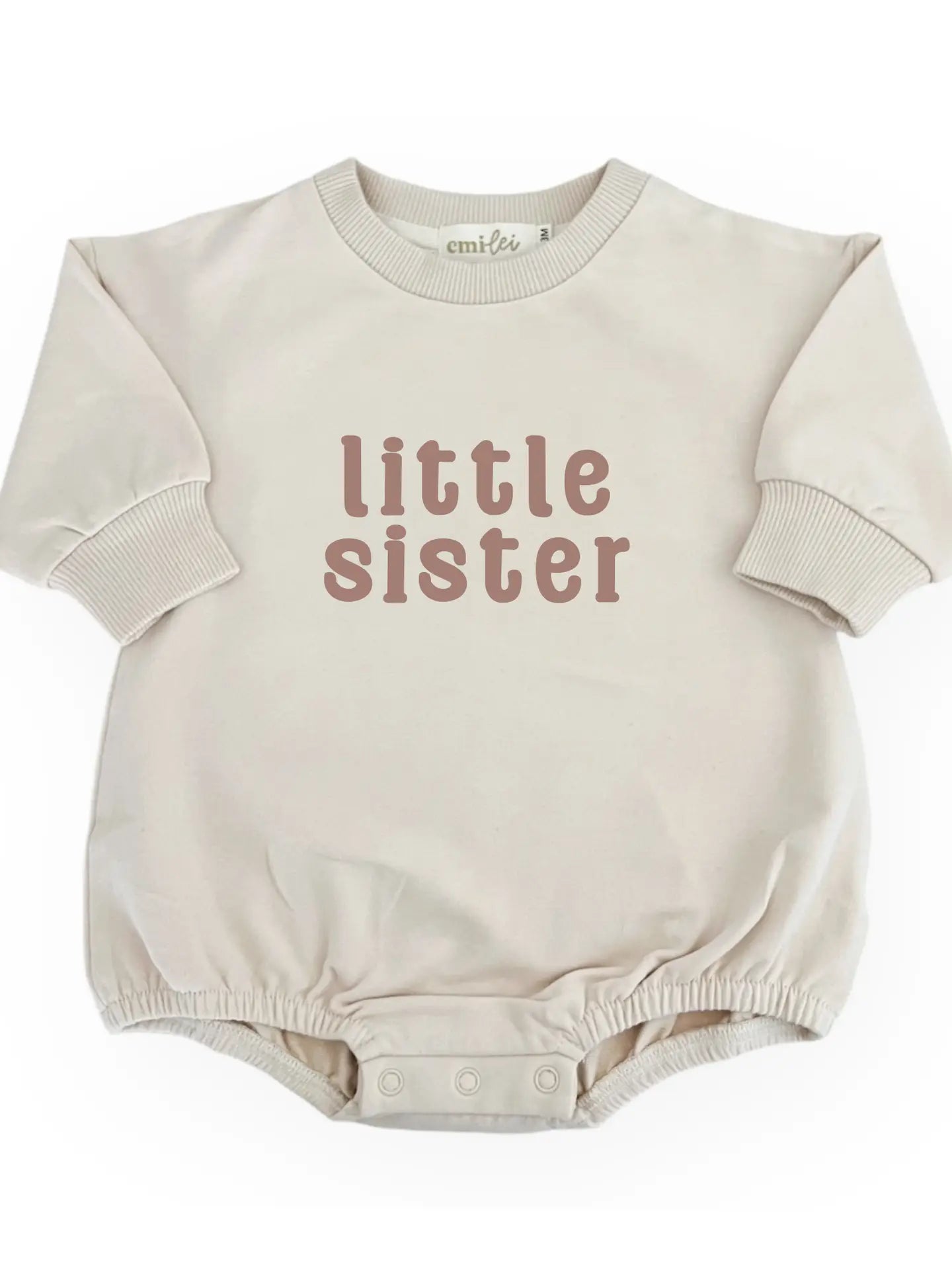 Little Sister Sweatshirt Romper