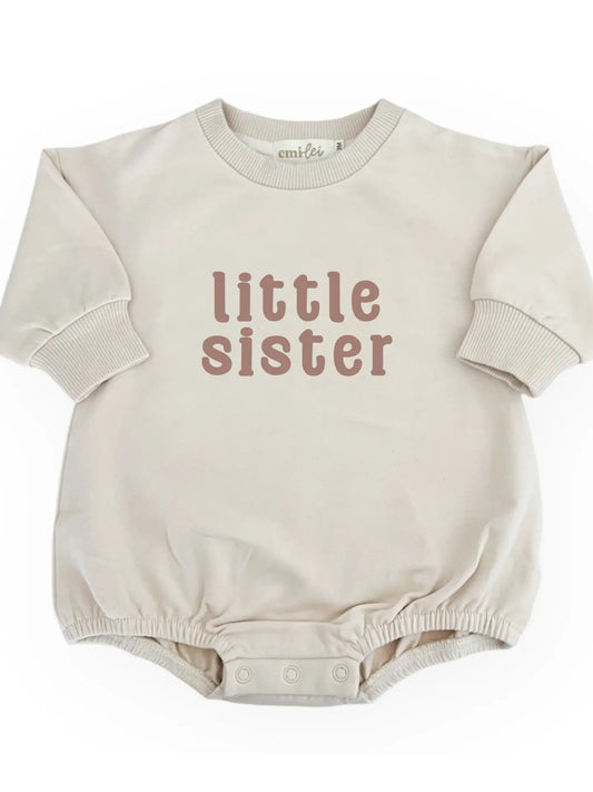 Little Sister Sweatshirt Romper
