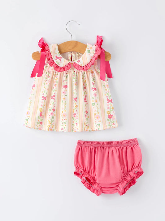 Pink Floral Spring Set