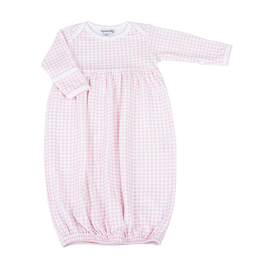Pink Mini Checks Gown