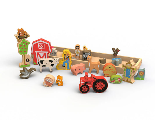 Farm A To Z Puzzle & Playset