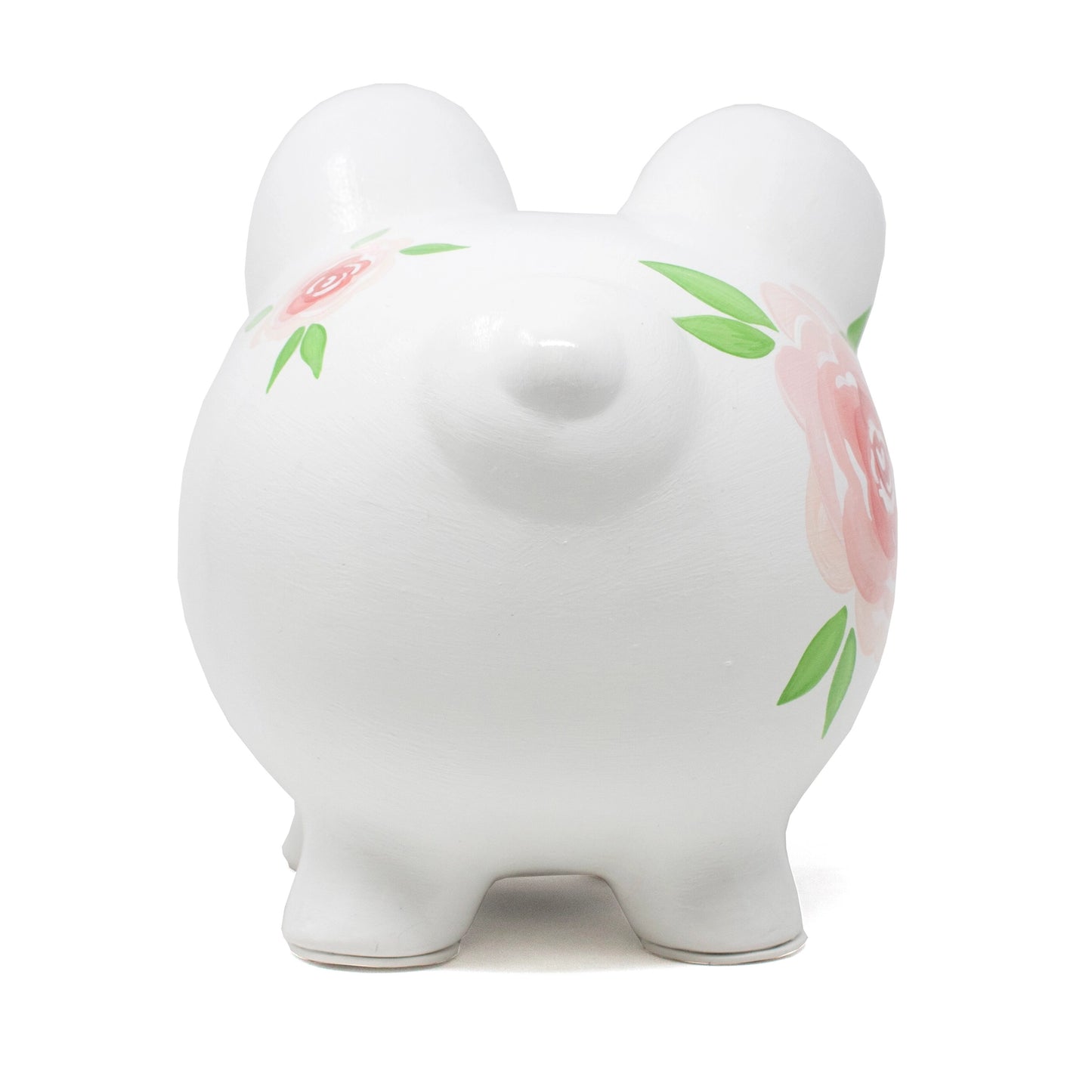 Pink Rose Piggy Bank