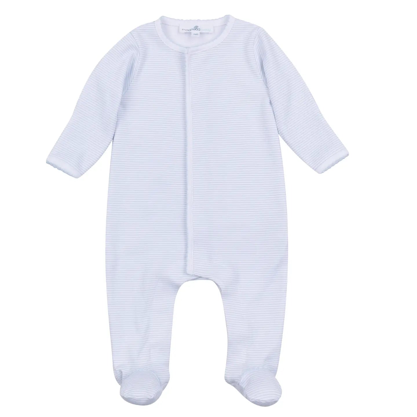 Blue Mini Stripes Footie