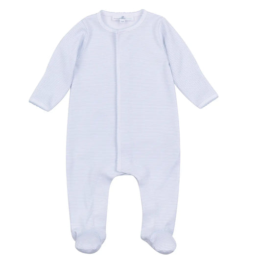 Blue Mini Stripes Footie