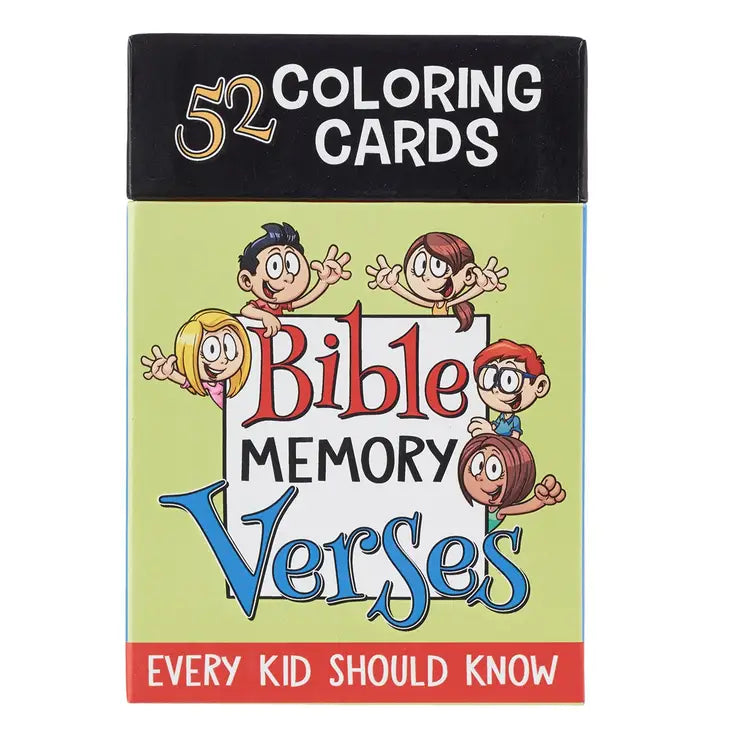52 Bible Memory Verses Coloring Cards