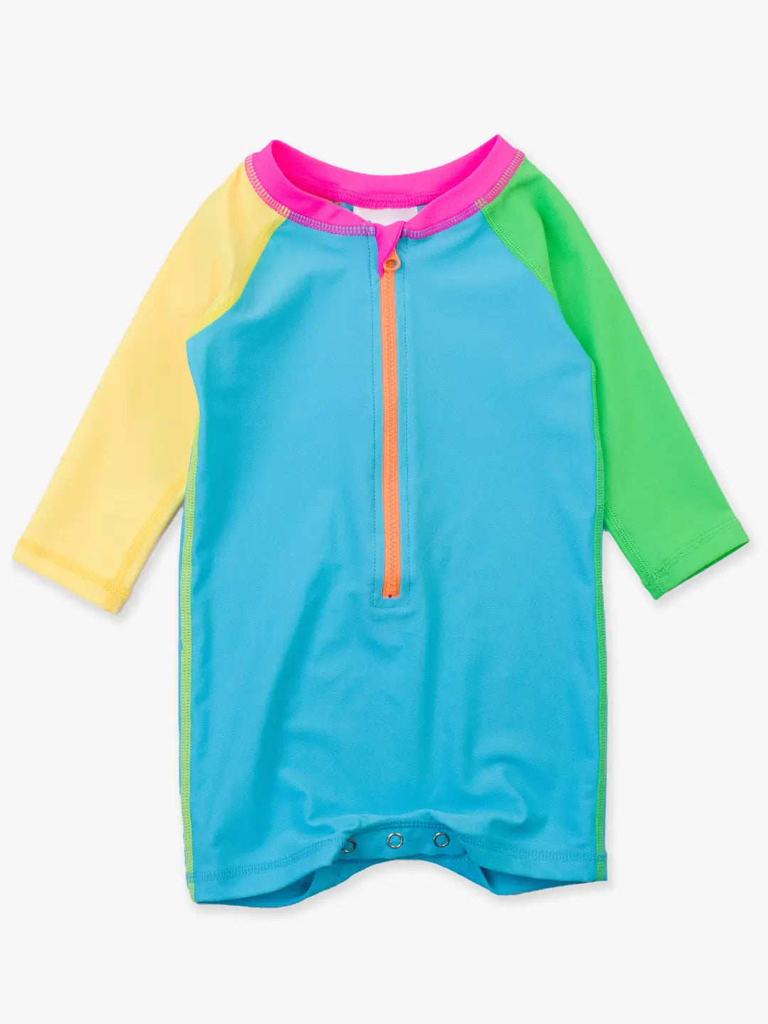 Boys Neon One Piece Rash Guard