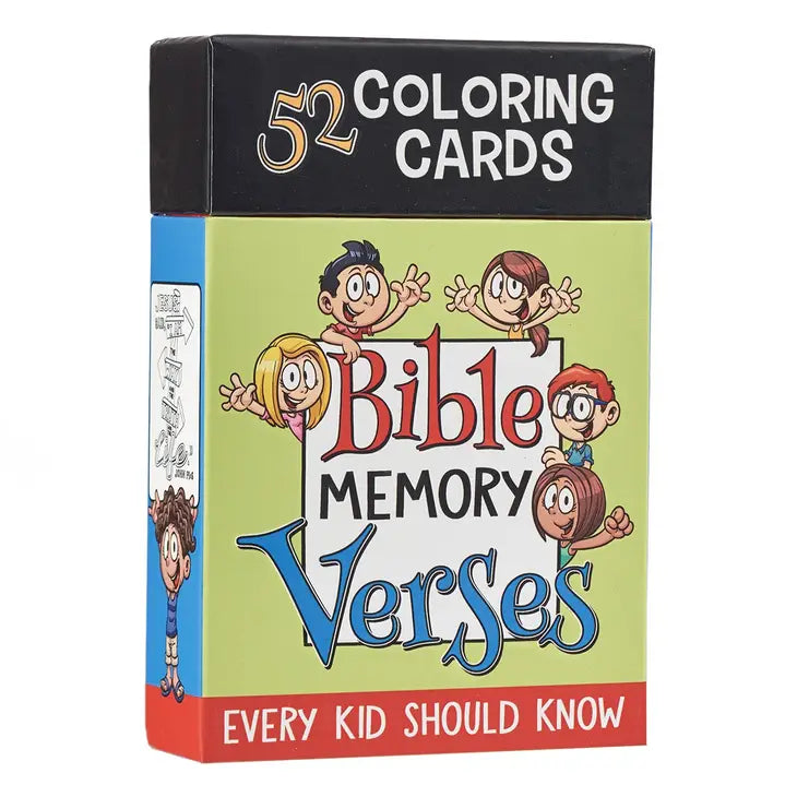 52 Bible Memory Verses Coloring Cards