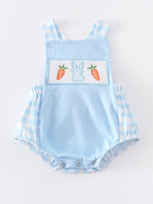 Smocked Bunny Carrots Bubble