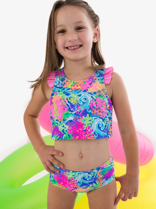 Neon Coral 2pc Racerback