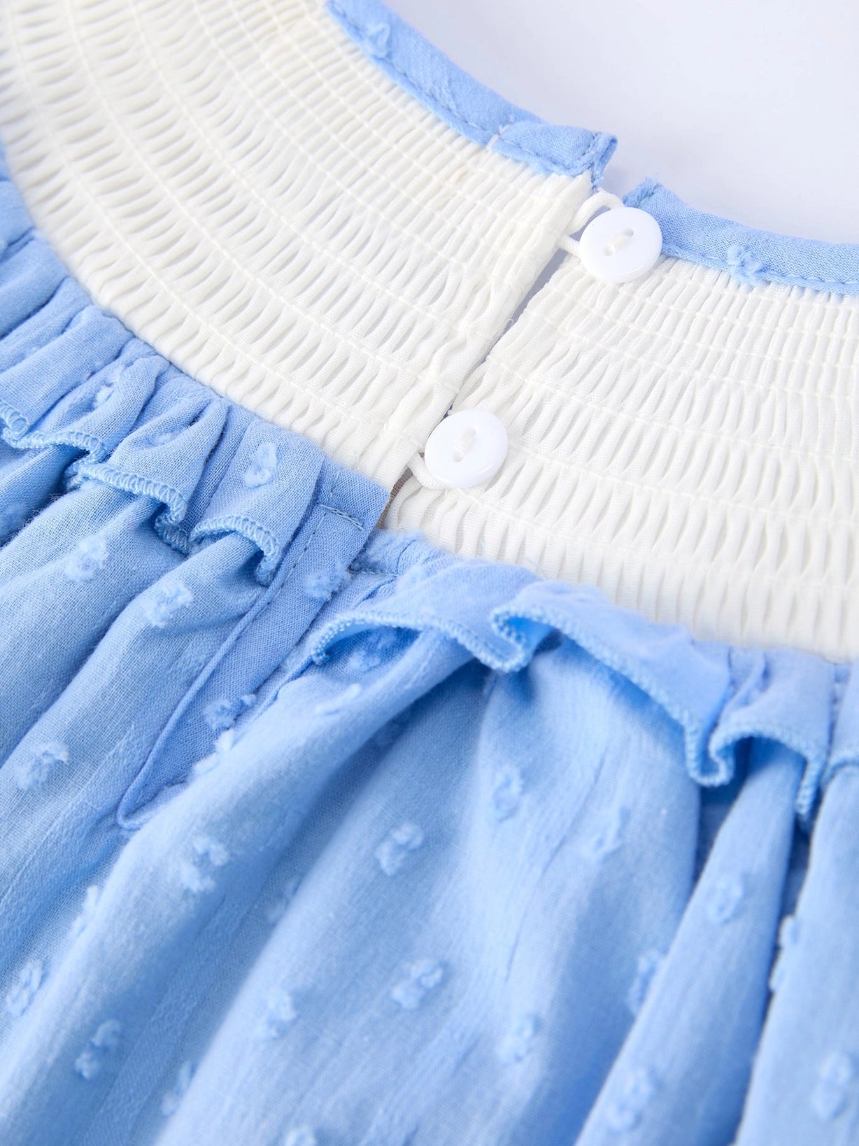Smocked Flag BittyDot Dress