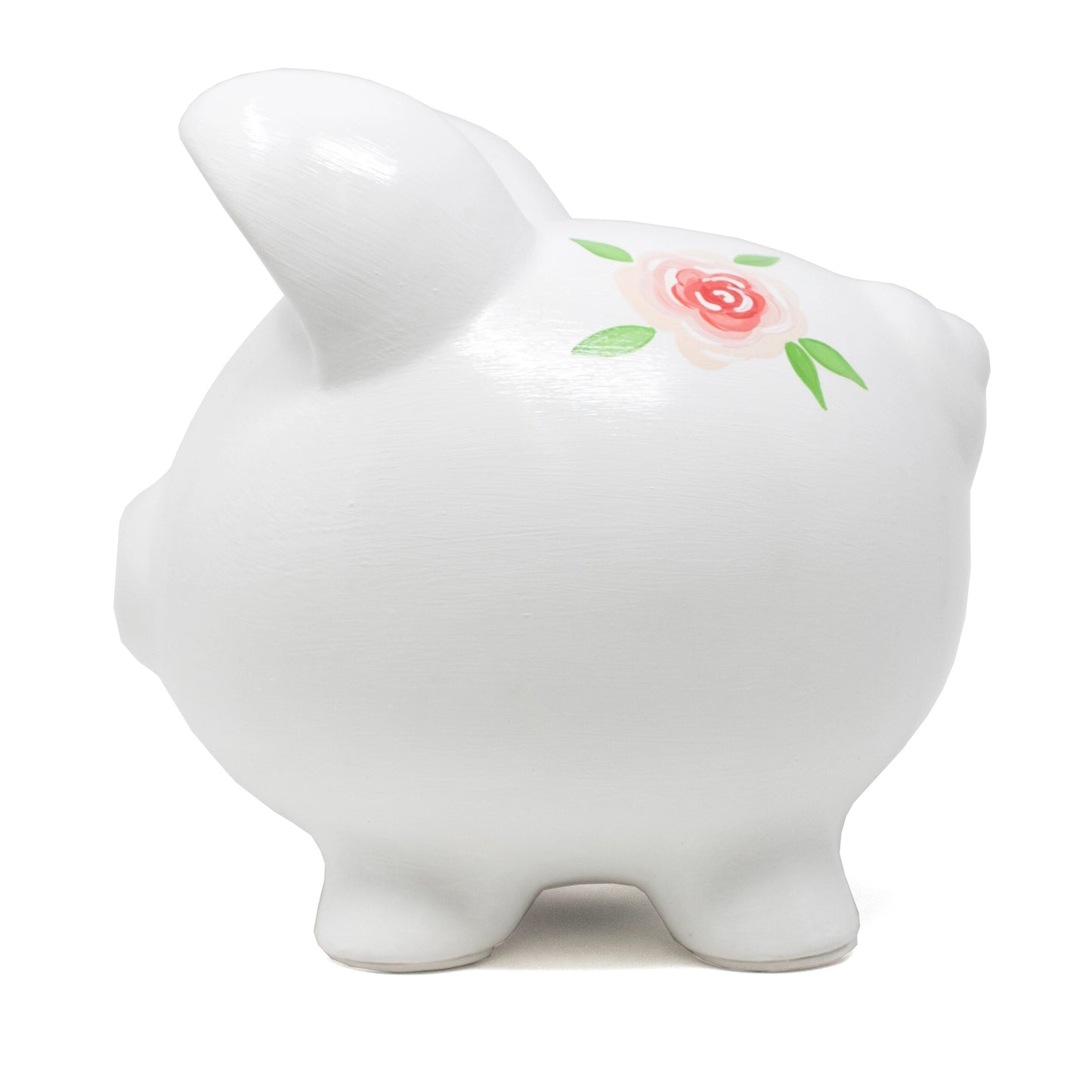 Pink Rose Piggy Bank