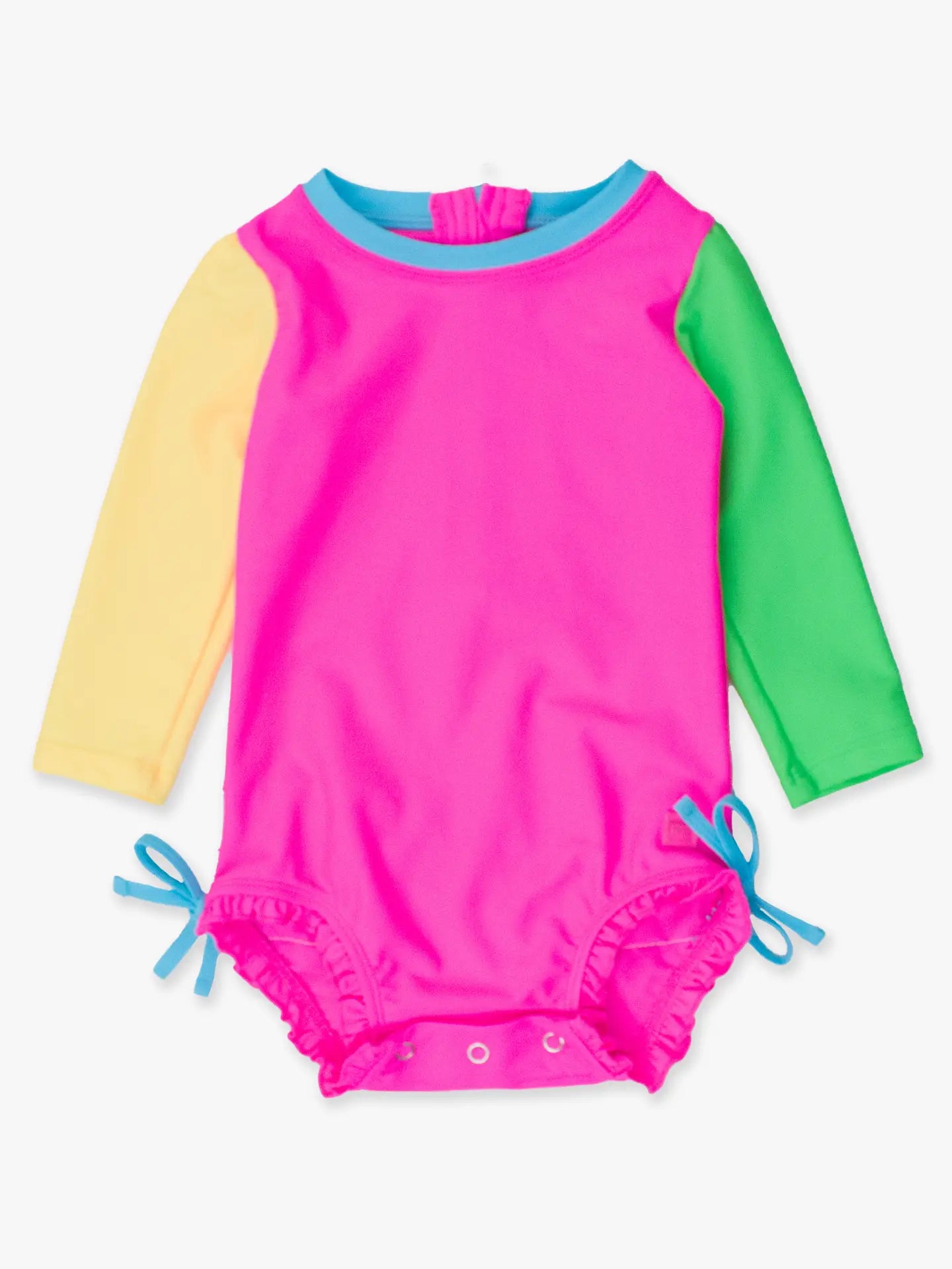 Neon Ruffled Butt One Piece