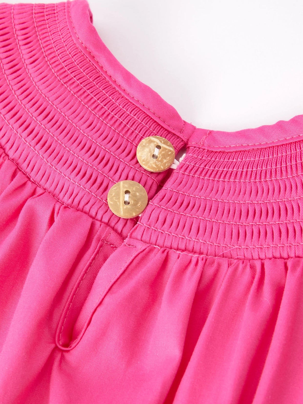 Pink Bow Smocked Dress