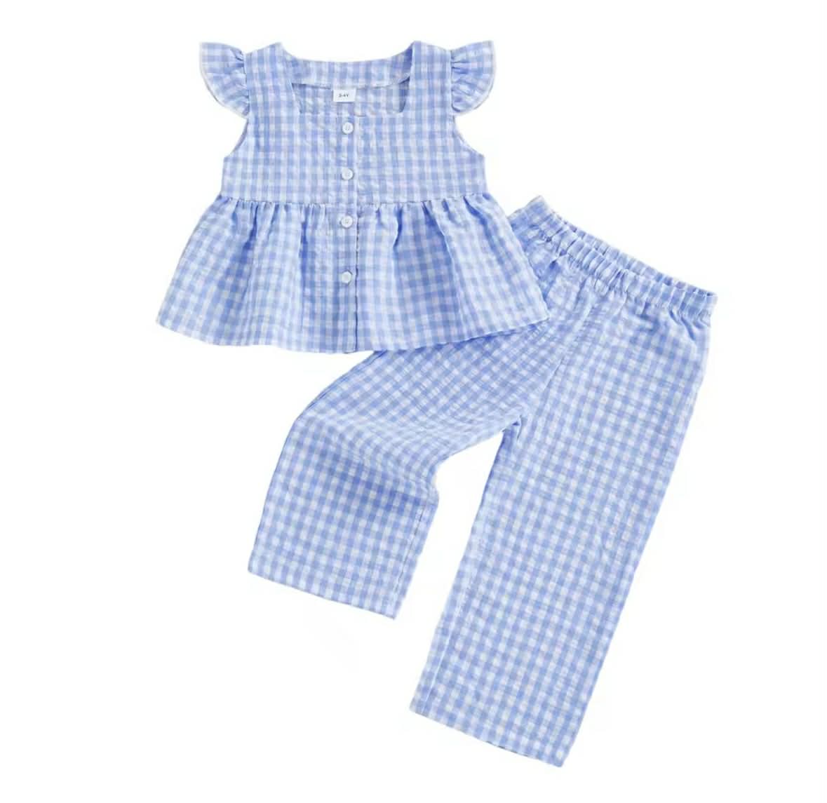Gingham Linen Set