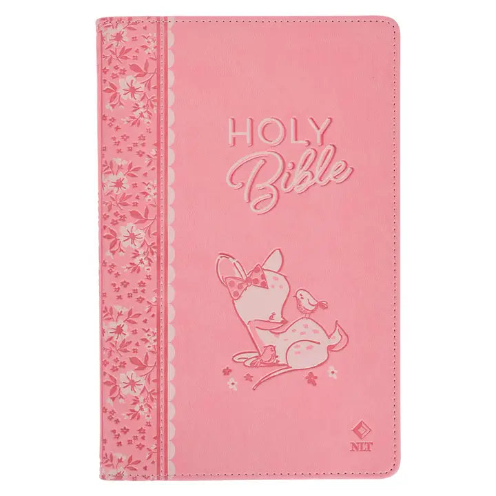 Pink Faux Leather Nlt Keepsake Bible