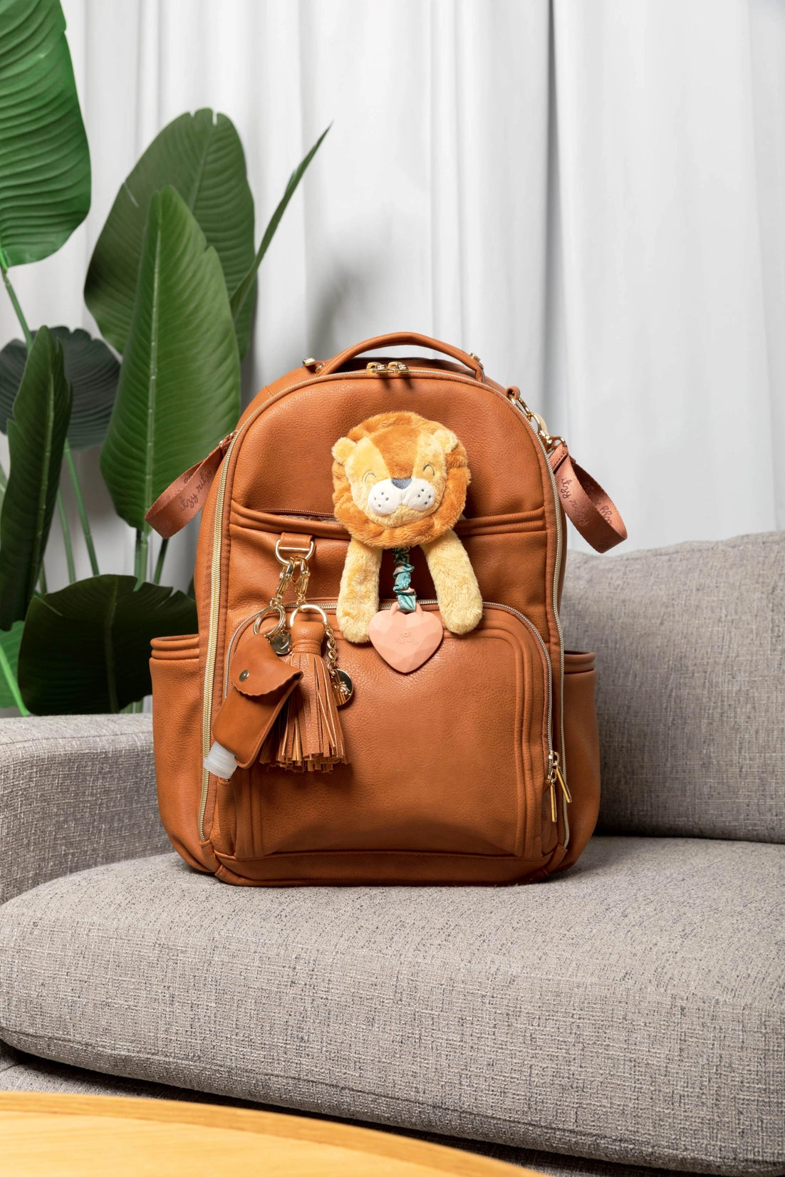 Cognac Boss Plus Backpack Diaper Bag