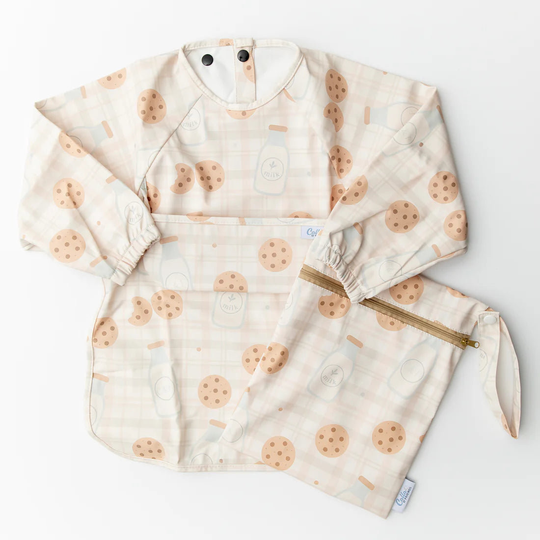 Grayson LS Milk & Cookies Bib