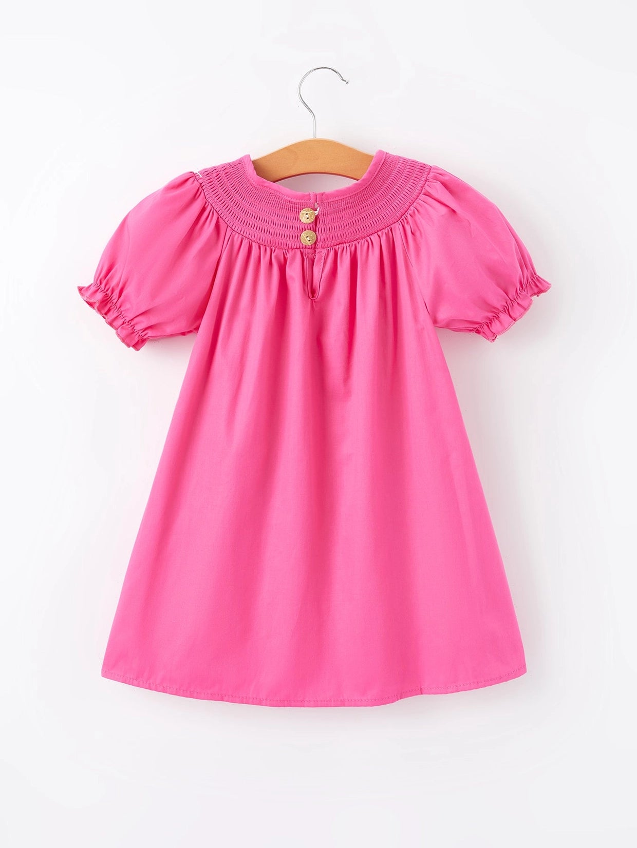 Pink Bow Smocked Dress