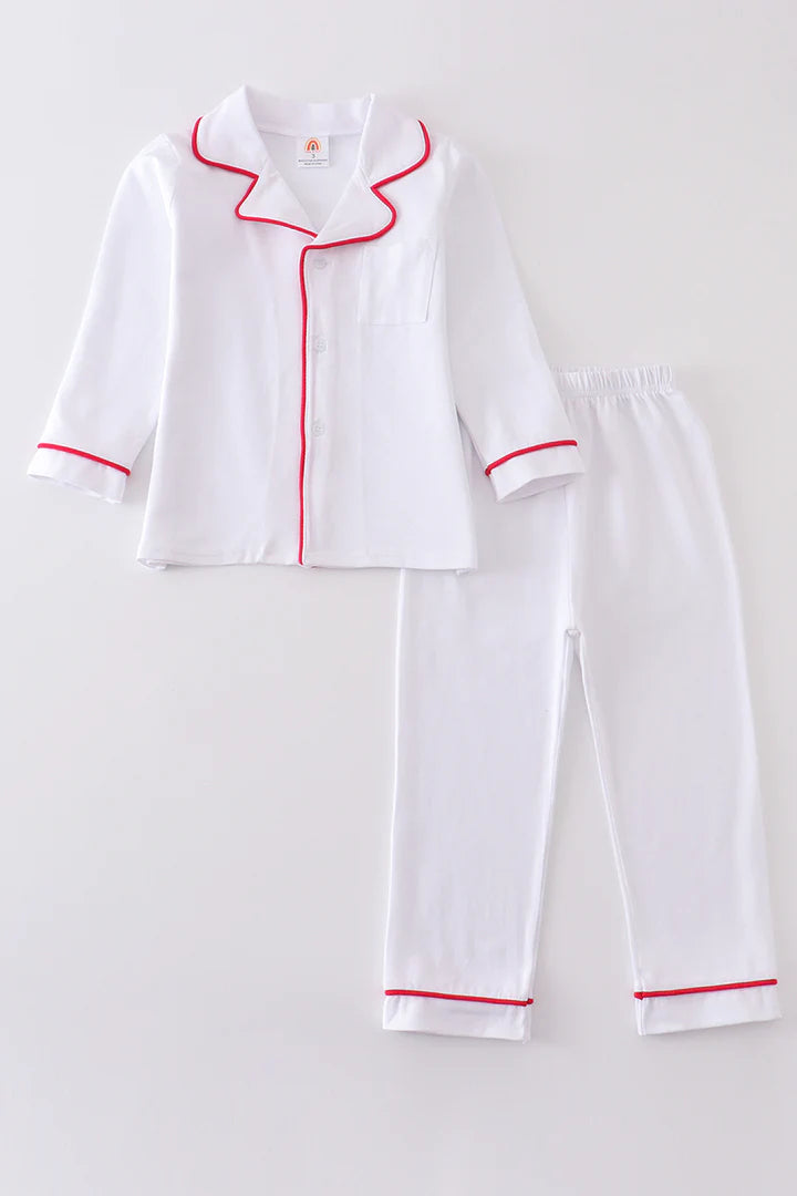White Pocket Pajamas