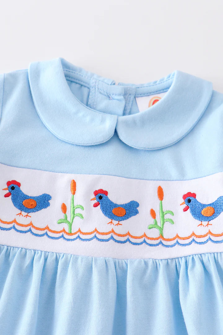 Embroidered Chicken Bubble Set