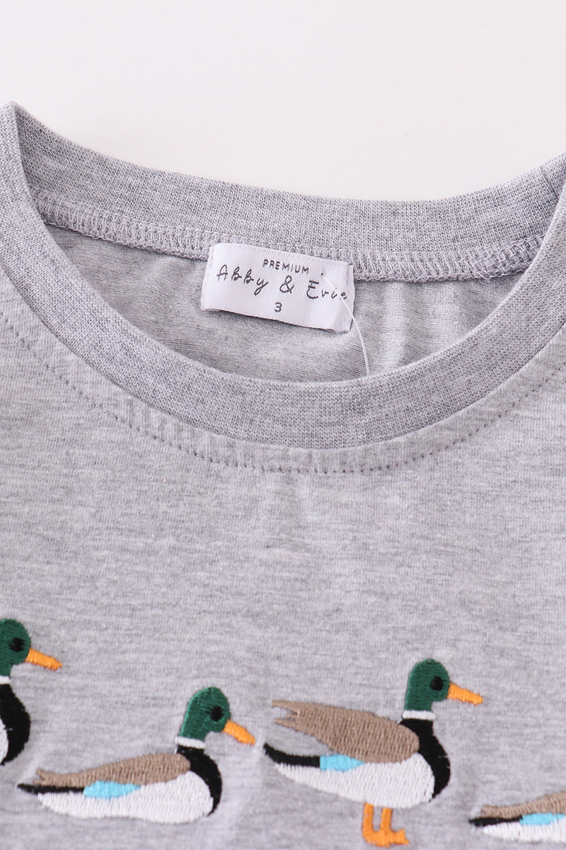 Embroidered Duck Top