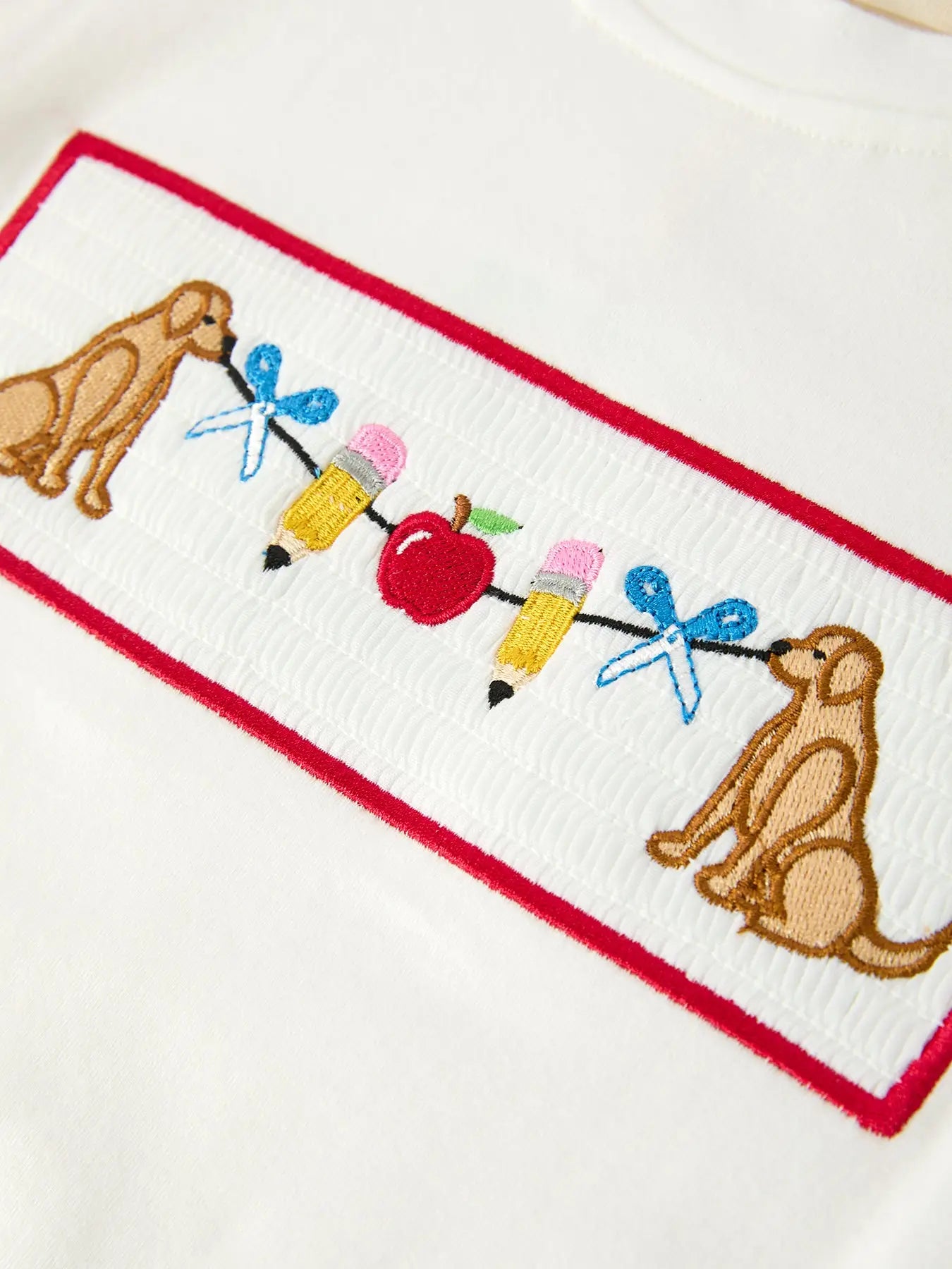 Smocked Dog Banner Set