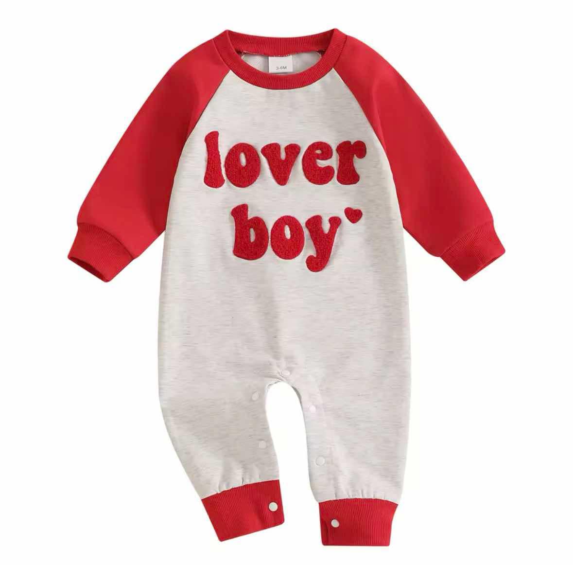 Lover Boy Raglan Romper