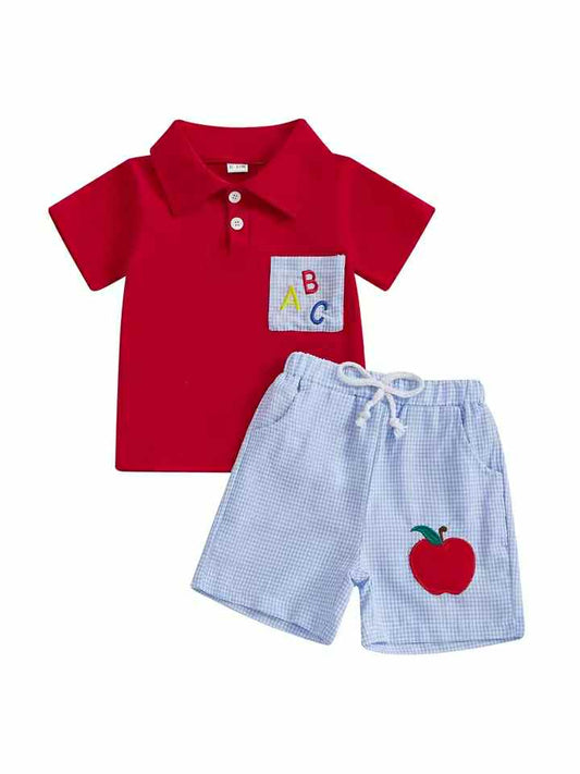 ABC Apple Polo Set