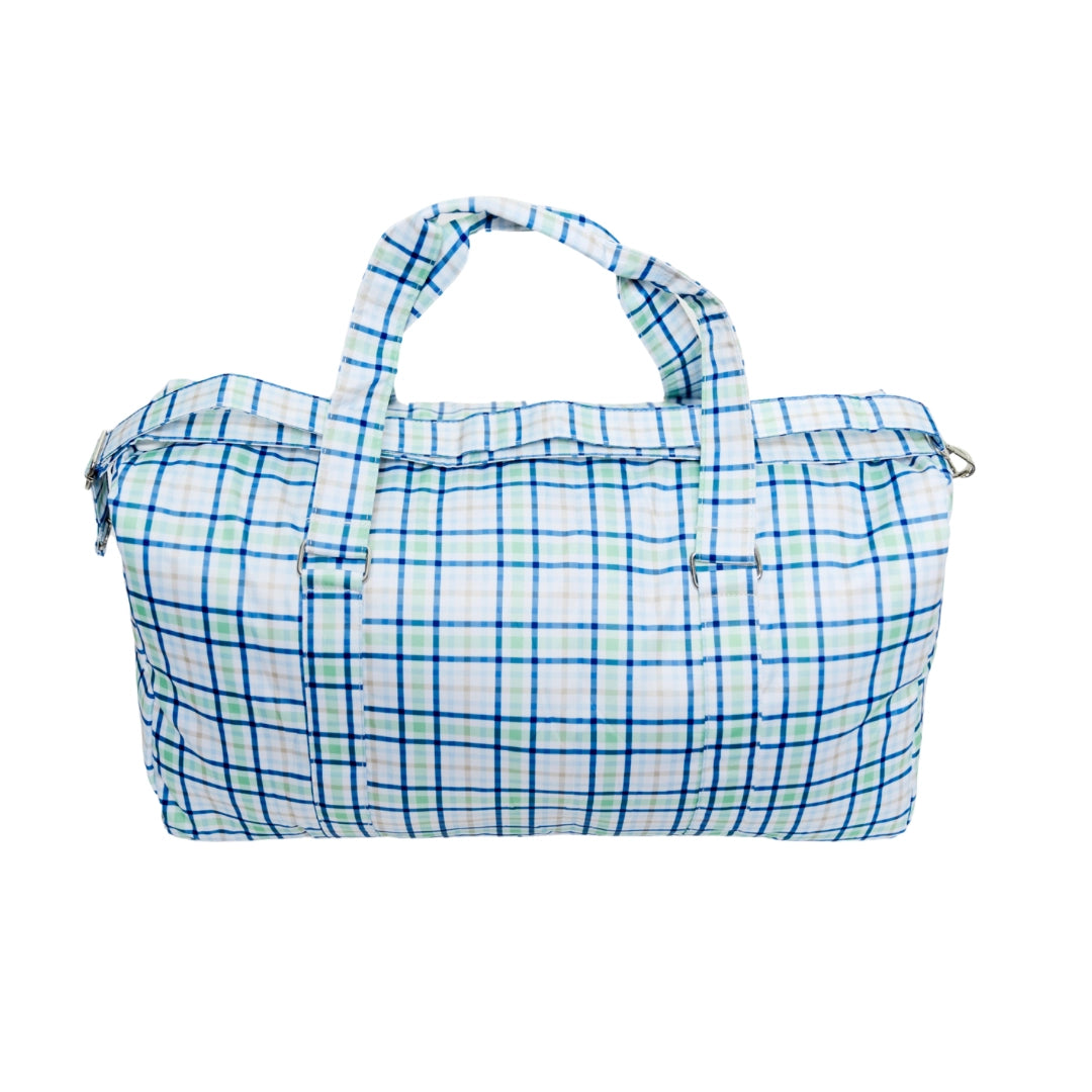 Navy Green Duffel Bag