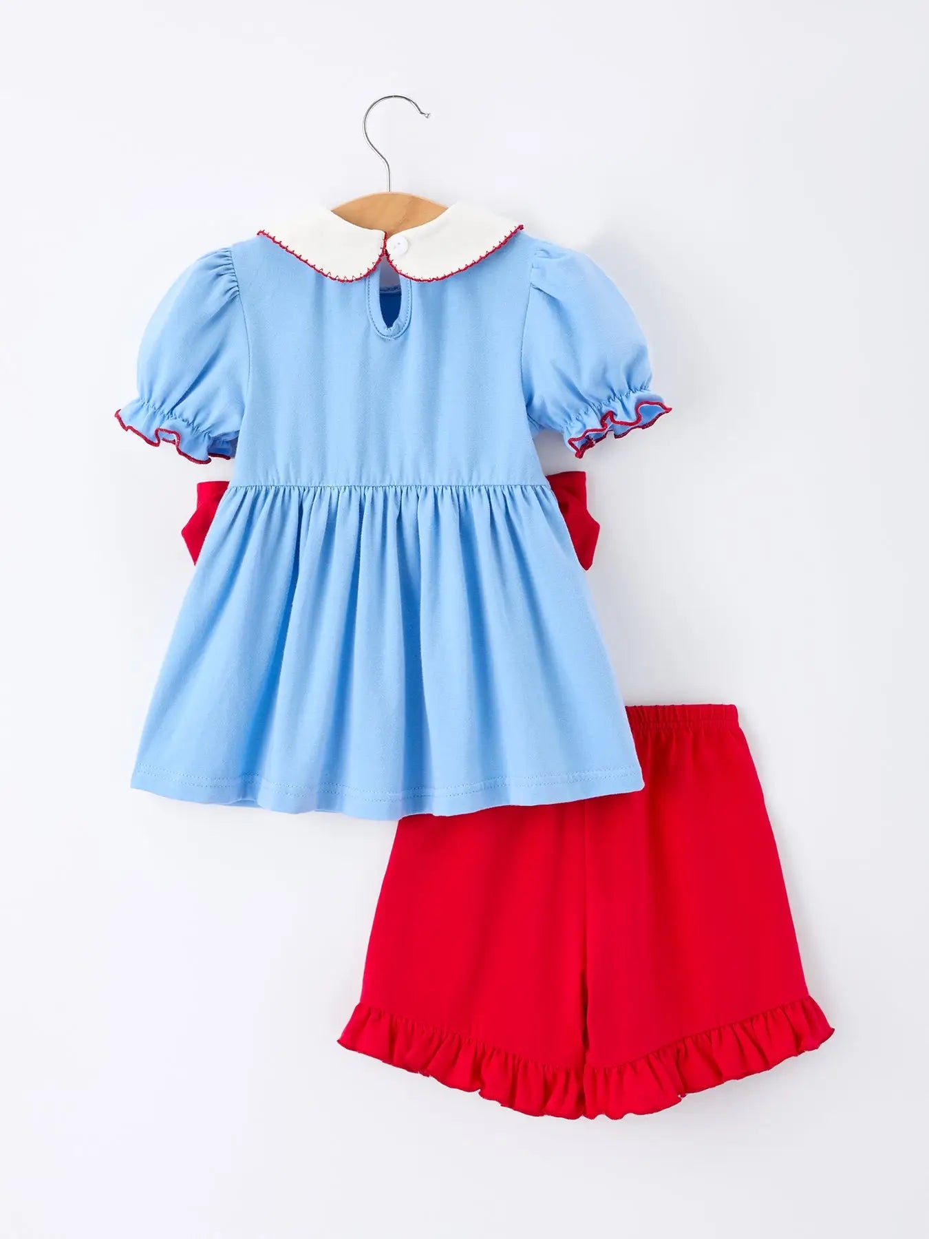 Apples Bow Shorts Set