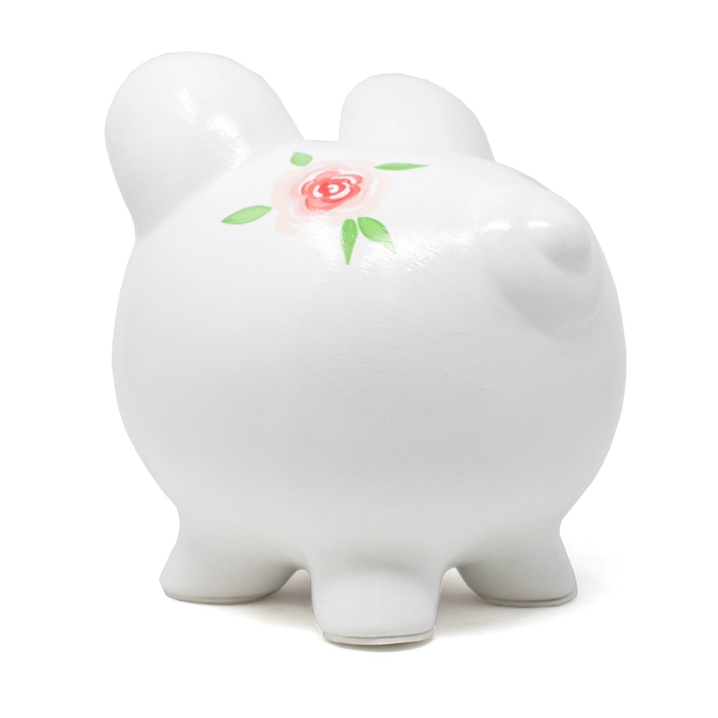 Pink Rose Piggy Bank
