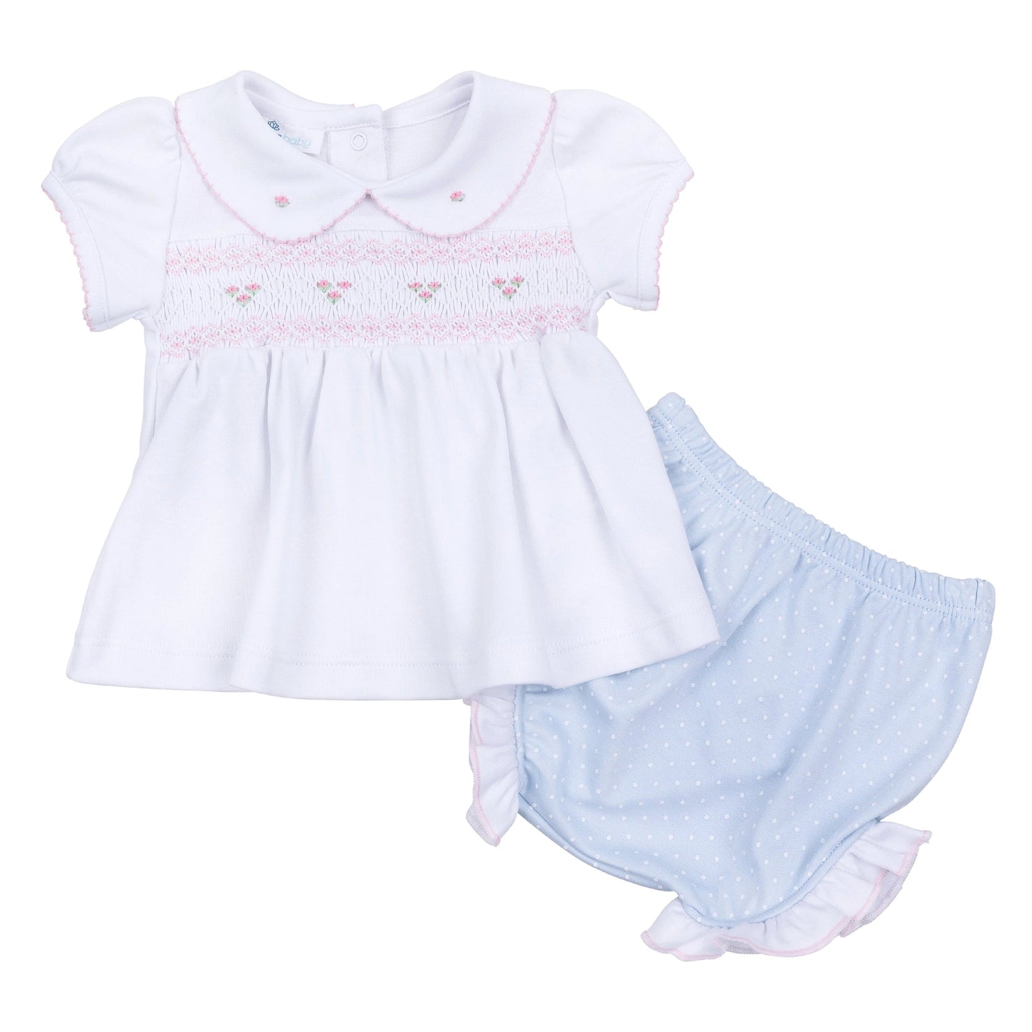 Piper's Smocked Diaper Set