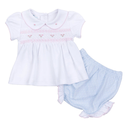 Piper's Smocked Diaper Set