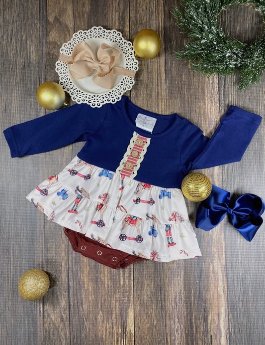 A Very Vintage Christmas Romper