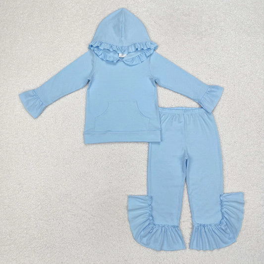 Blue Ruffled Set