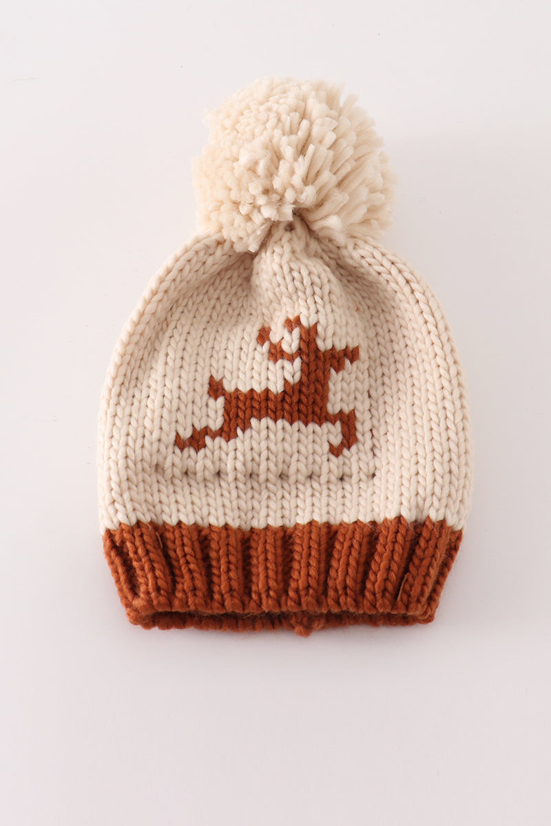 Reindeer Cable Beanie