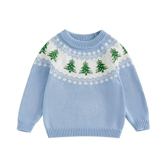 Blue Tree Sweater