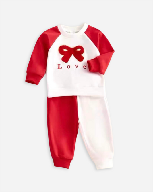 Love Bow Colorblock Set