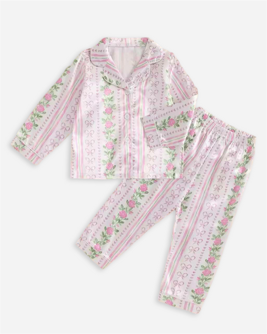 Roses & Bows Silk PJs