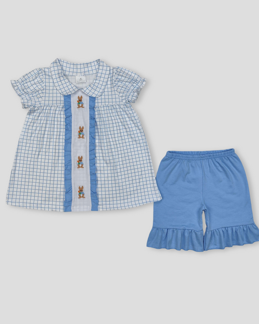 Peter Rabbit Embroidered Ruffle Set