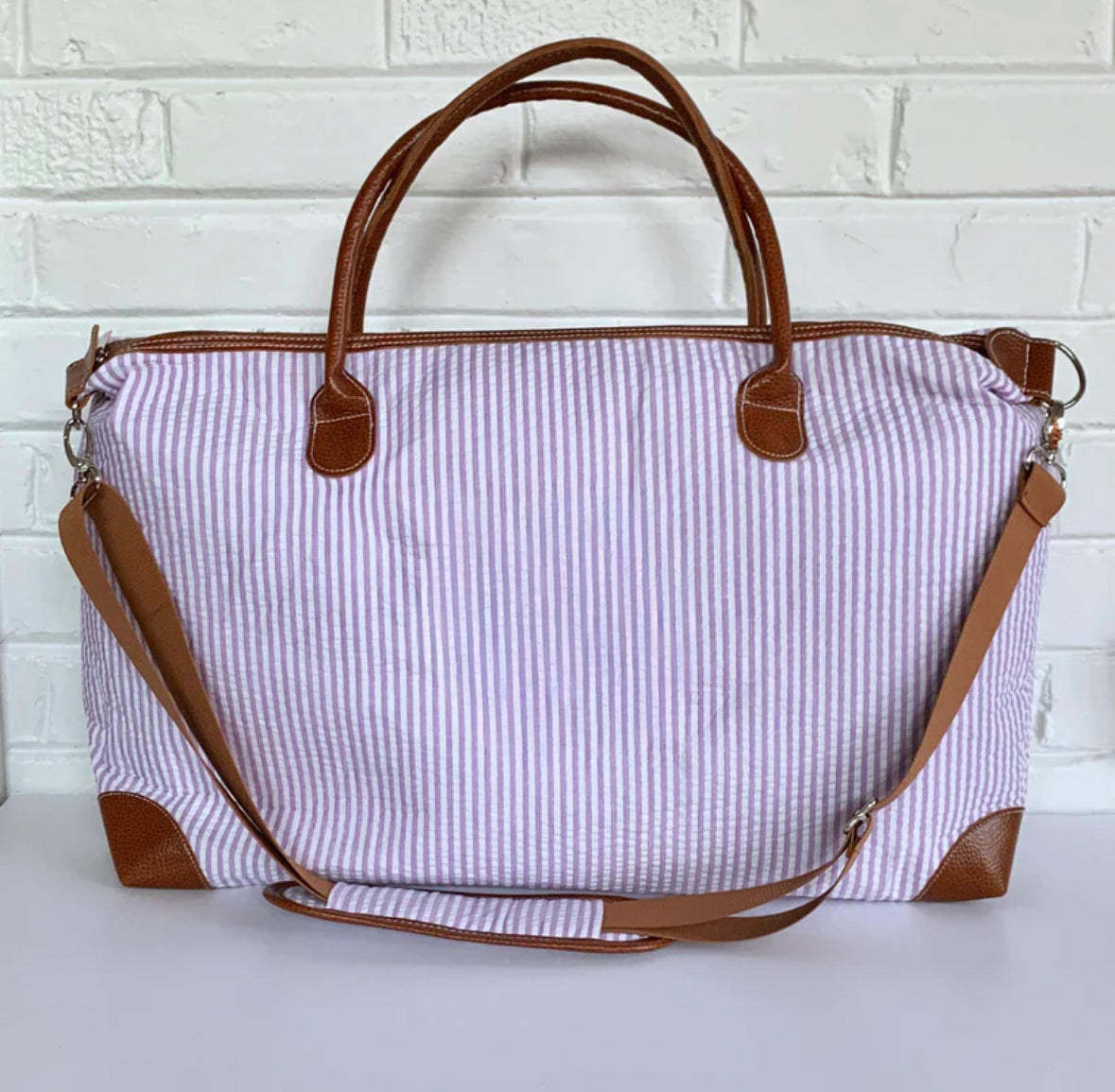 Seersucker Weekender