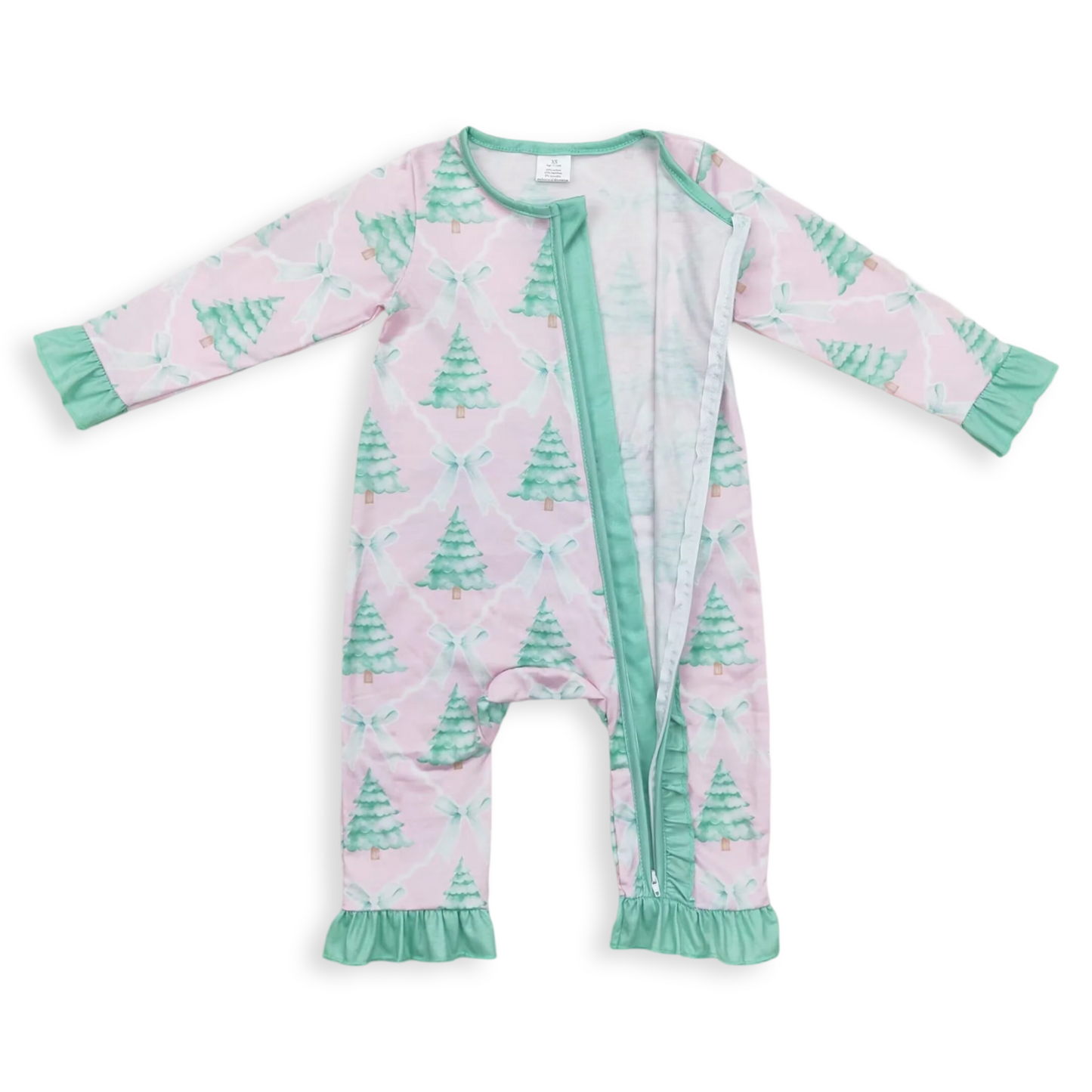 Pink & Green Tree Bow Sleeper