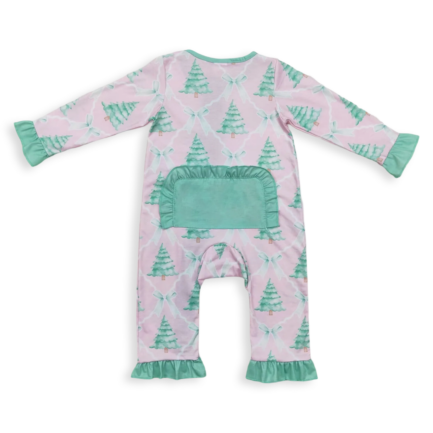 Pink & Green Tree Bow Sleeper