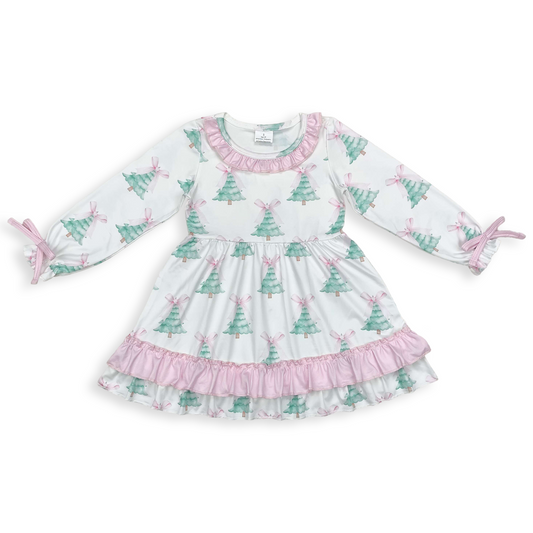 Pink Bow Trees Dress