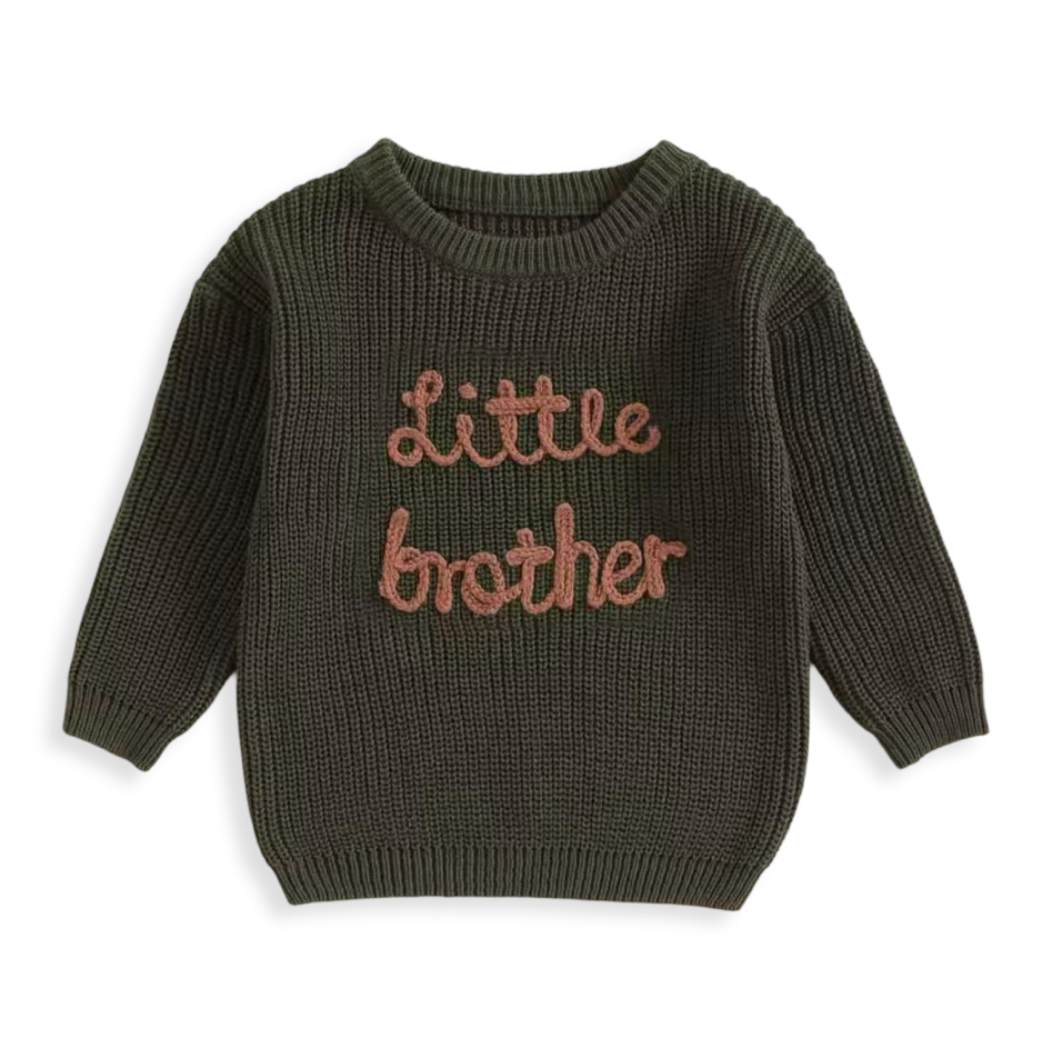 Little Brother Knit Sweater Olive