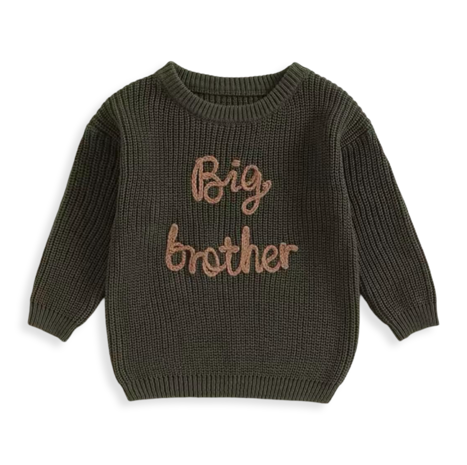 Big Brother Knit Sweater Olive