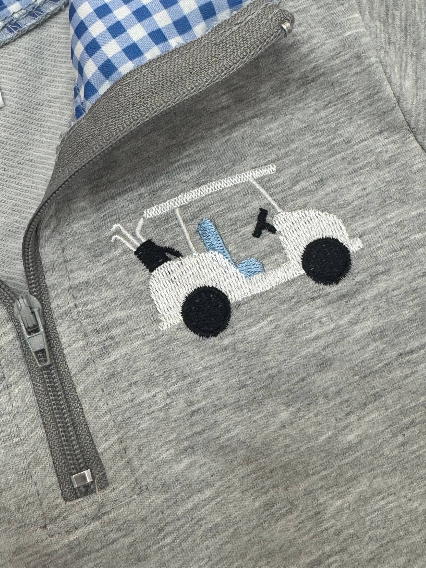 Embroidered Golf Pullover